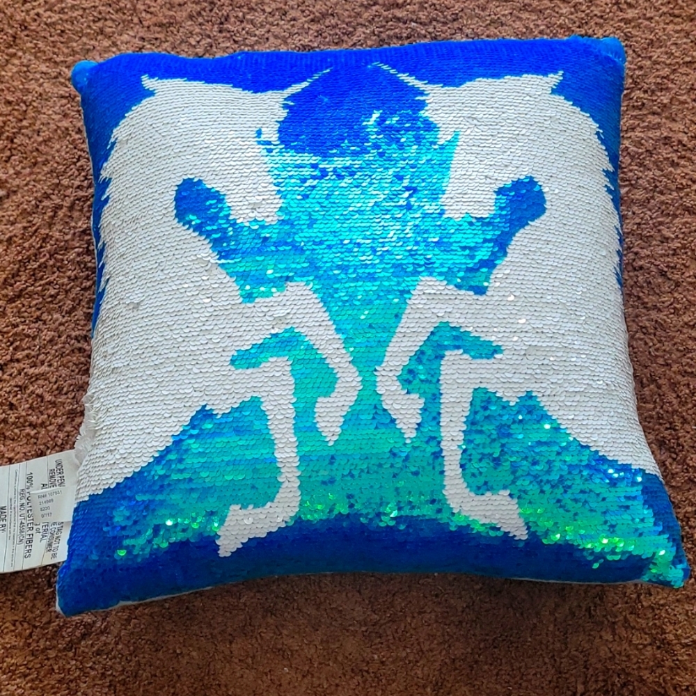 Flip sequence pillow from Justice